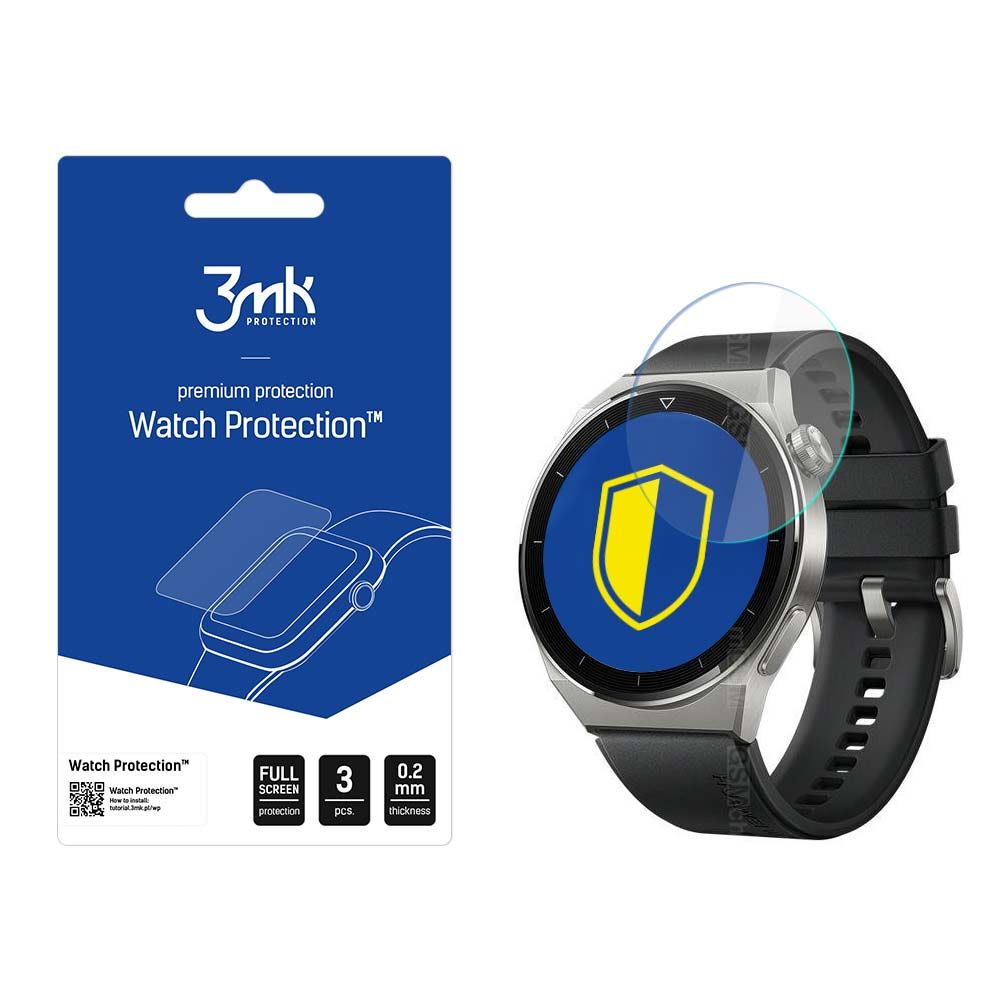 3mk Óra kijelző védőfólia FlexibleGlass hibrid üvegfólia 7H Huawei Watch GT 3 Pro 46mm