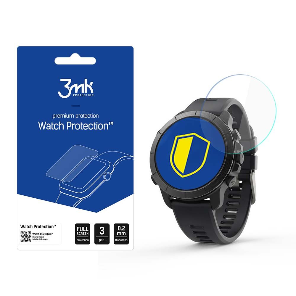 3mk Óra kijelző védőfólia FlexibleGlass hibrid üvegfólia 7H Elemnt Rival Multisport GPS Óra kijelző
