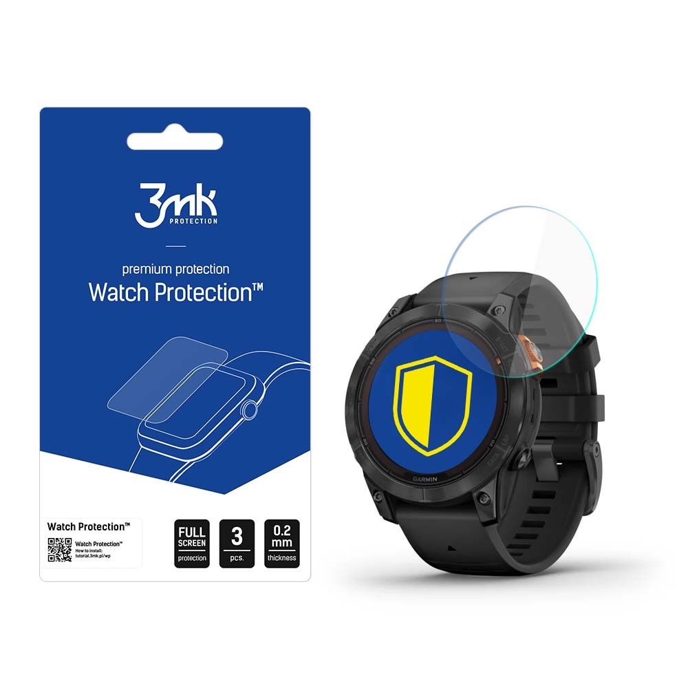3mk Óra kijelző védőfólia FlexibleGlass hibrid üvegfólia 7H Garmin Fenix 7 Pro Solar