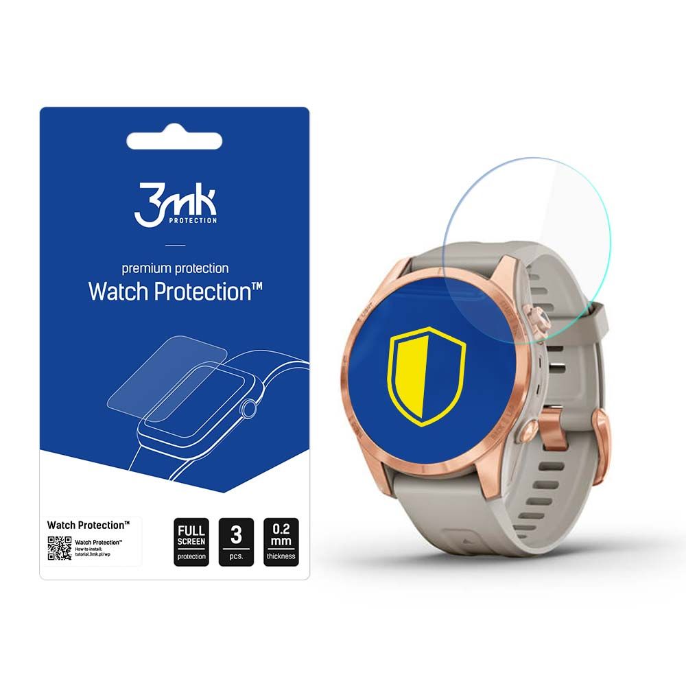 3mk Óra kijelző védőfólia FlexibleGlass hibrid üvegfólia 7H Garmin Fenix 7S Pro Solar