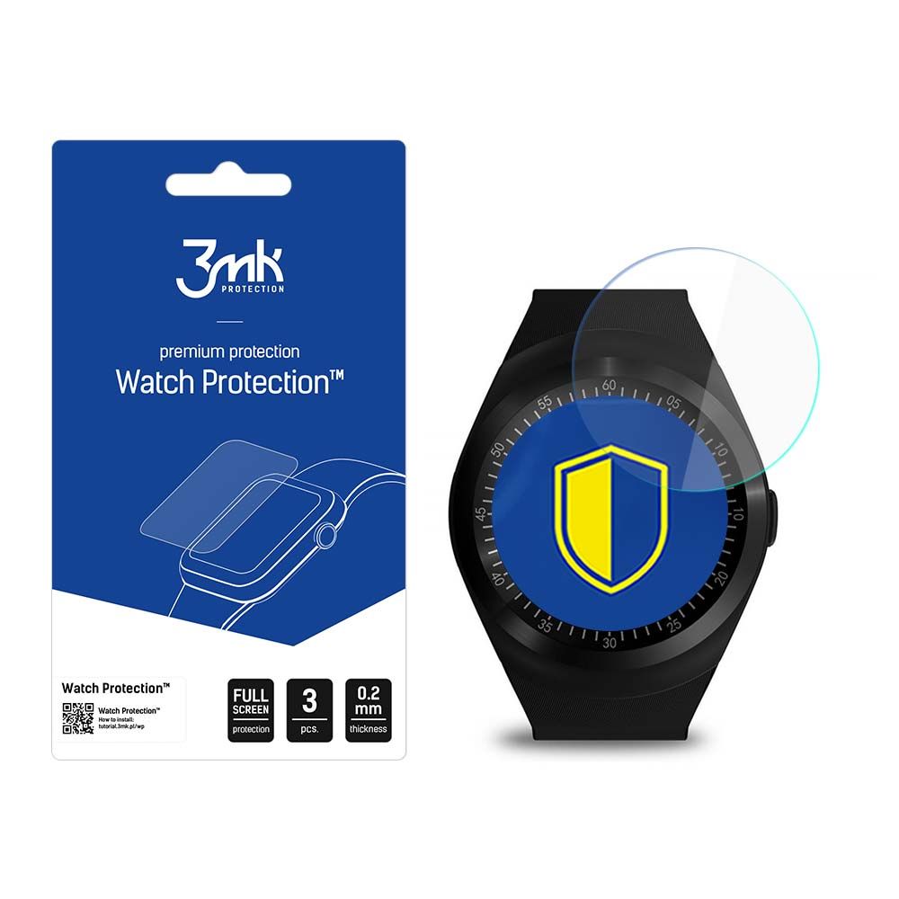 3mk Óra kijelző védőfólia FlexibleGlass hibrid üvegfólia 7H Media-Tech Round Óra kijelző GSM MT855