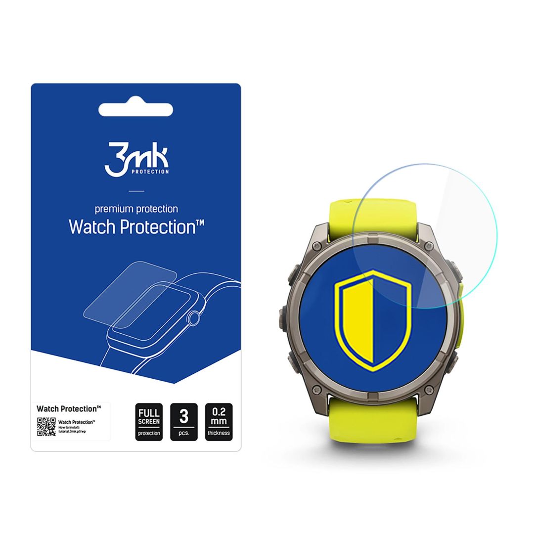 3mk Óra kijelző védőfólia FlexibleGlass hibrid üvegfólia 7H Garmin Fenix 8 Solar/Sapphire 51mm