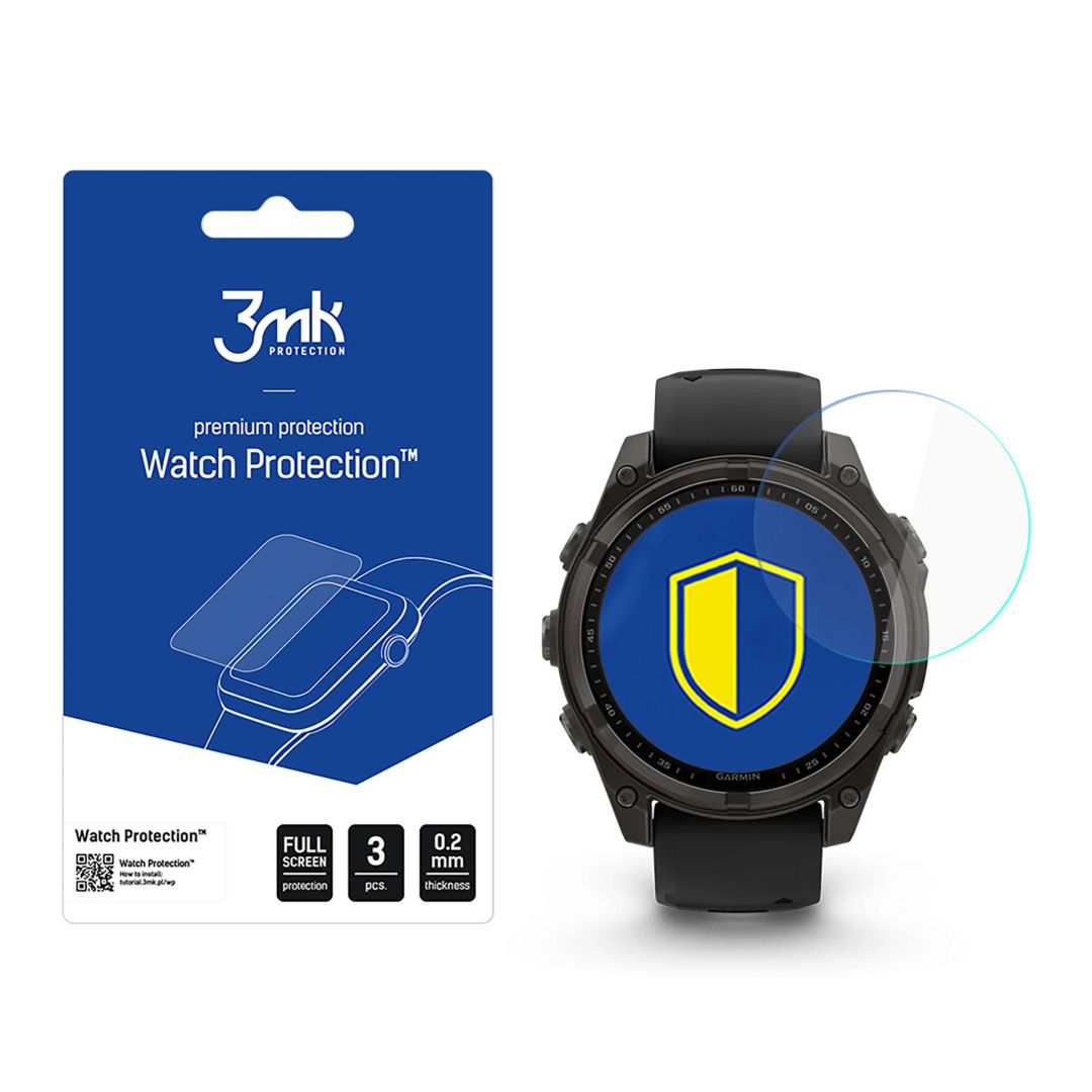 3mk Óra kijelző védőfólia FlexibleGlass hibrid üvegfólia 7H Garmin Fenix 8 Solar/Sapphire 47mm
