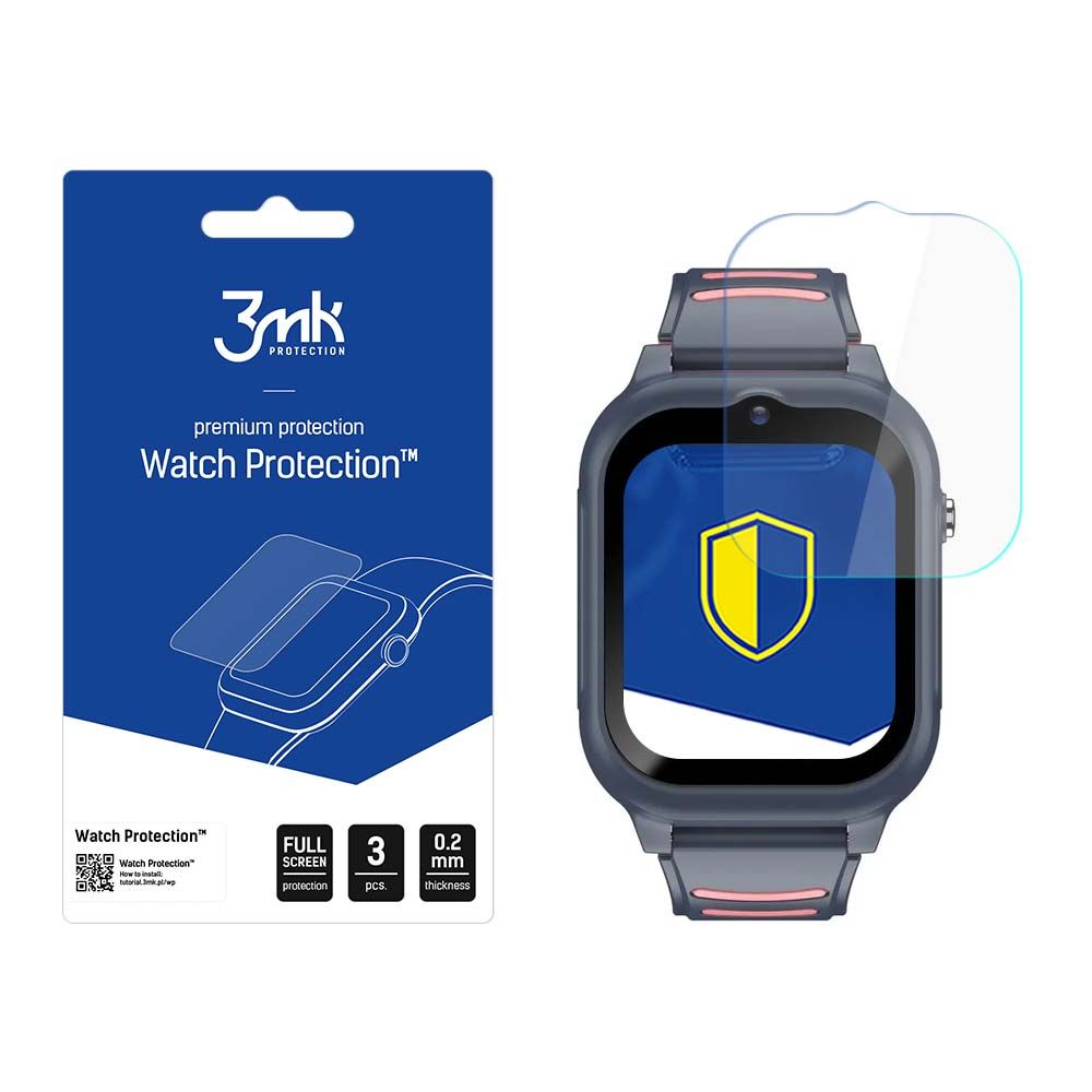 3mk Óra kijelző védőfólia FlexibleGlass hibrid üvegfólia 7H Forever GPS WIFI 4G Kids Look Me 2 KW-510