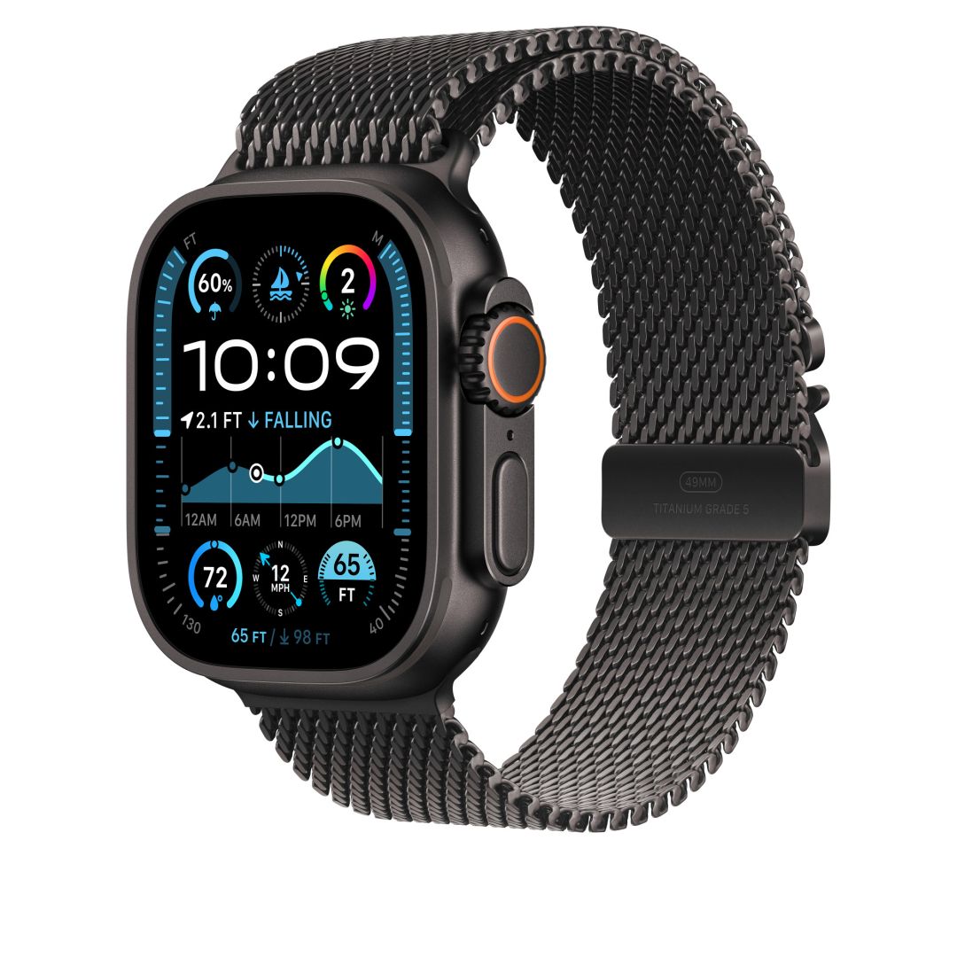 Apple Apple Watch 49mm Milanese Loop Black Titanium Large