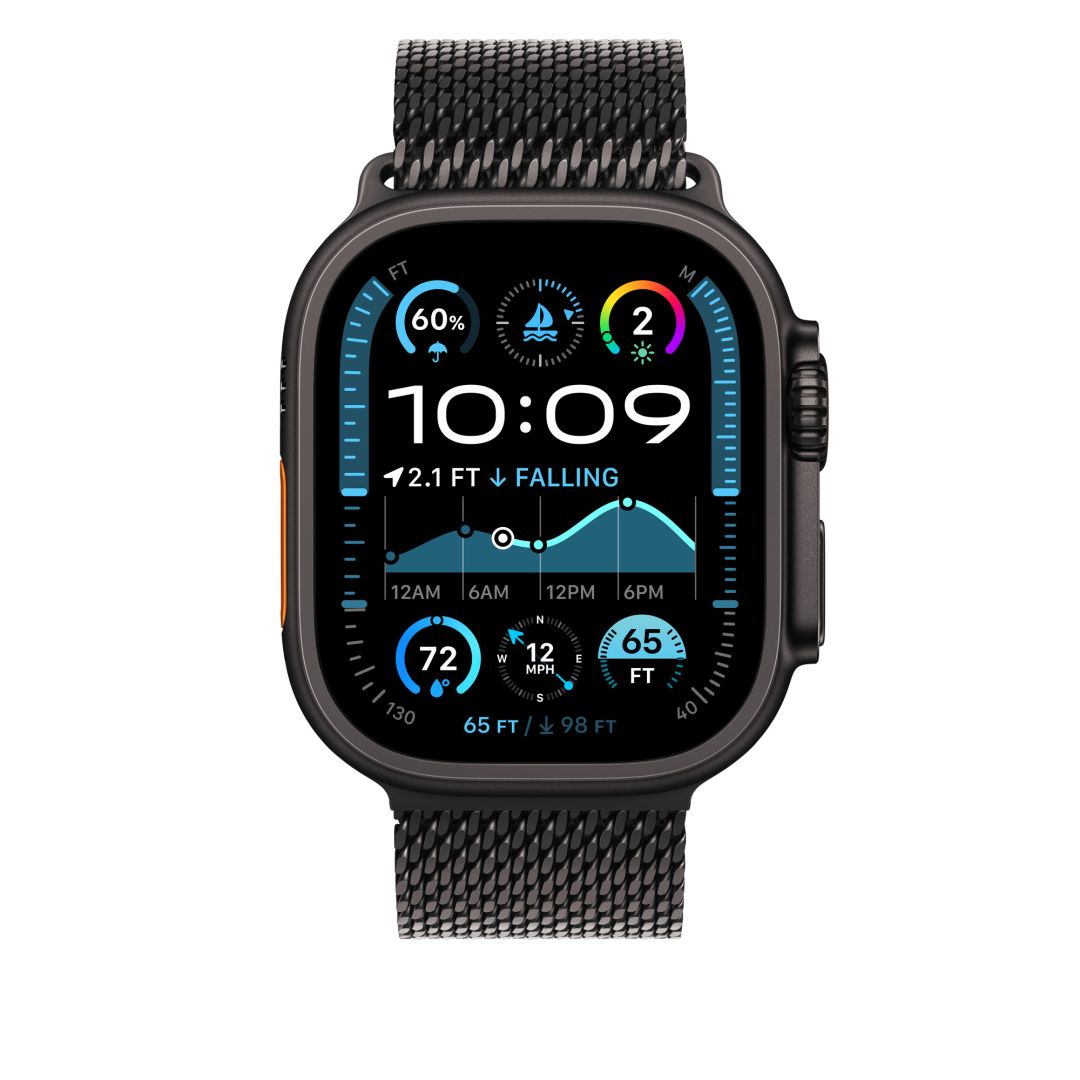 Apple Apple Watch 49mm Milanese Loop Black Titanium Large