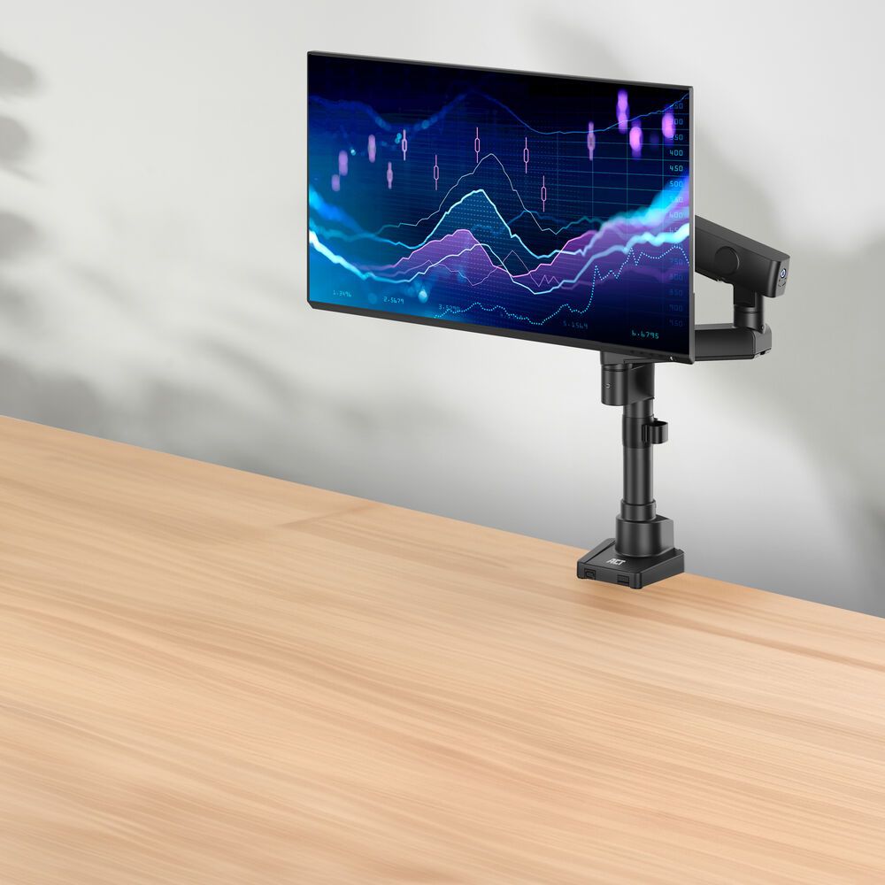 ACT AC8327 Single monitor arm office solid pro with mechanical spring