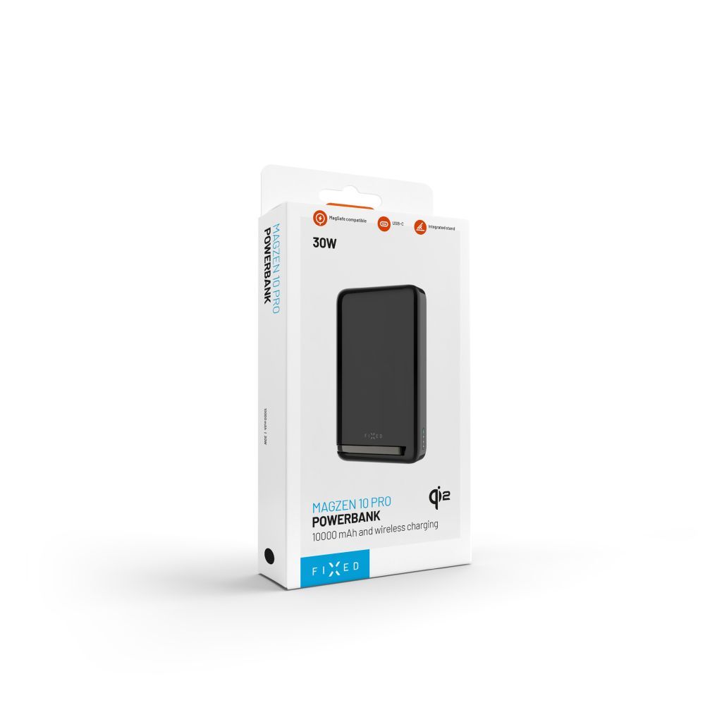 FIXED MagZen 10 Pro Qi2 standard 10000mAh PowerBank fekete