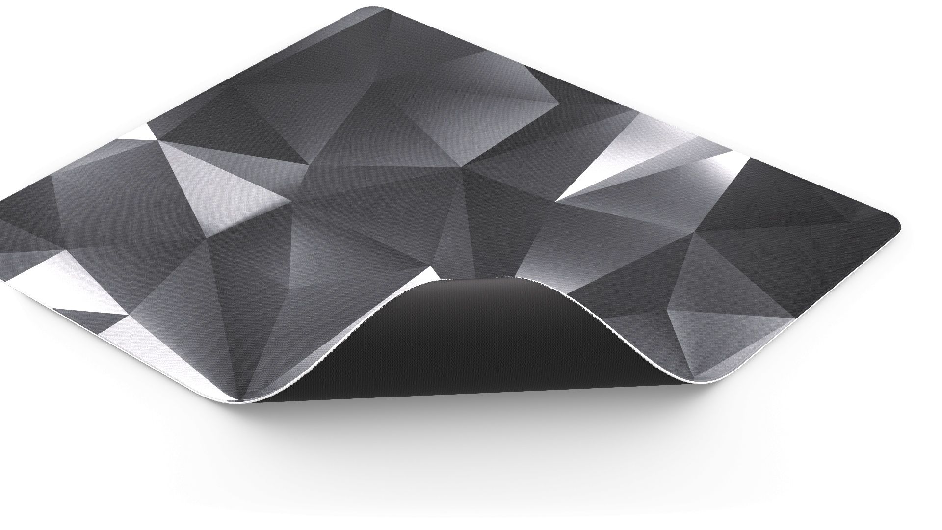 Endorfy Crystal Black L Egérpad Black/White