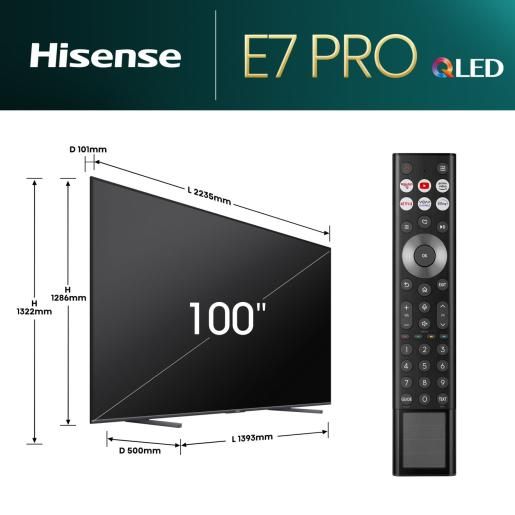 Hisense 100" 100E7NQ PRO QLED Smart