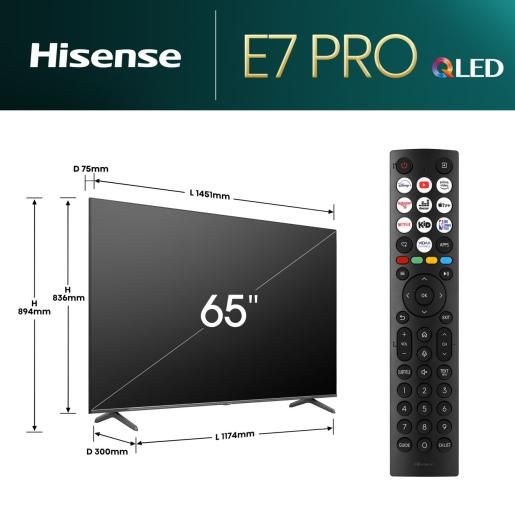 Hisense 65" 65E7NQ PRO QLED Smart