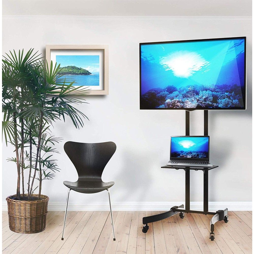 TECHLY  Mobile TV Stand/Trolley for LED/LCD 32-70" with shelf