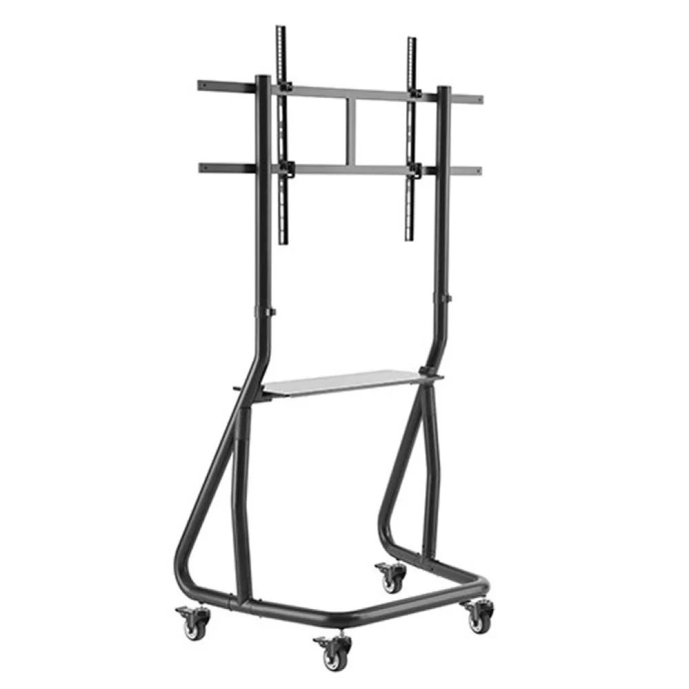 TECHLY  Trolley Floor Support for TV from 60" to 105" Black