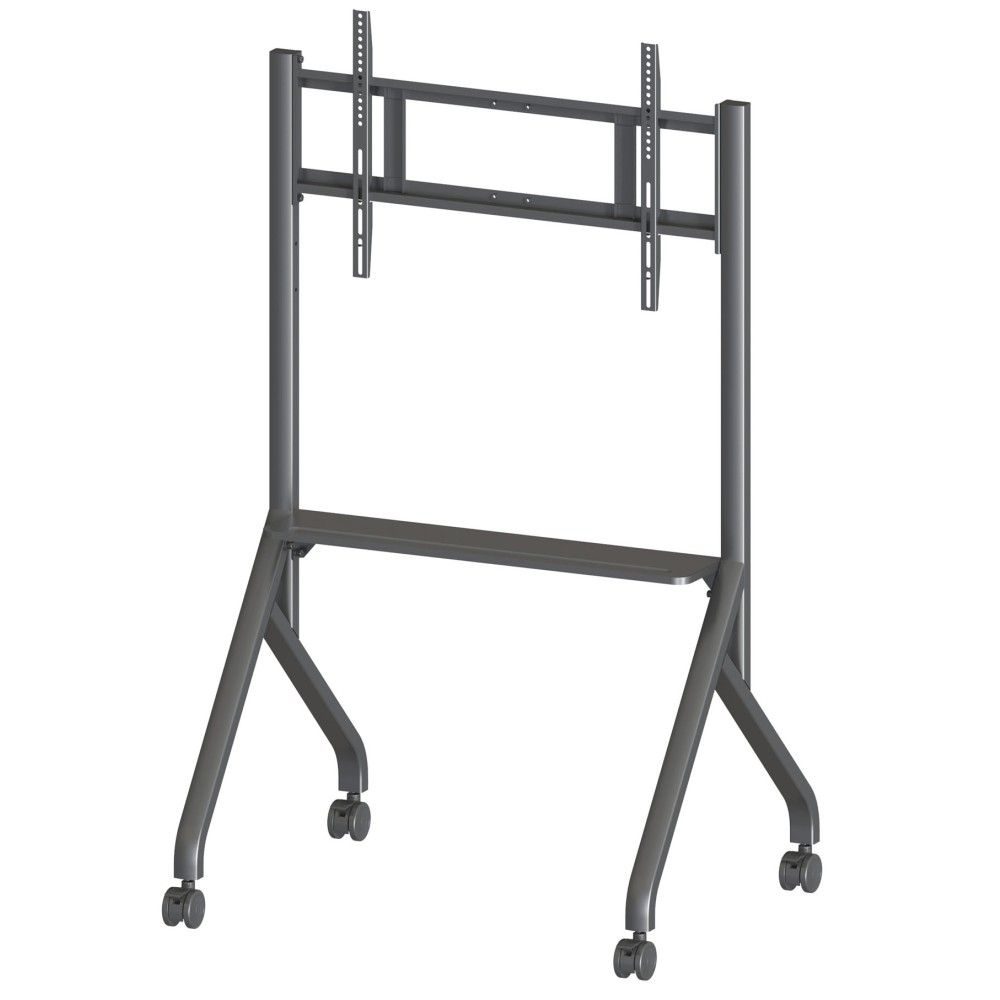 TECHLY  Multifunction Mobile Floor Stand for 65-100" LCD/LED/Plasma TVs Black