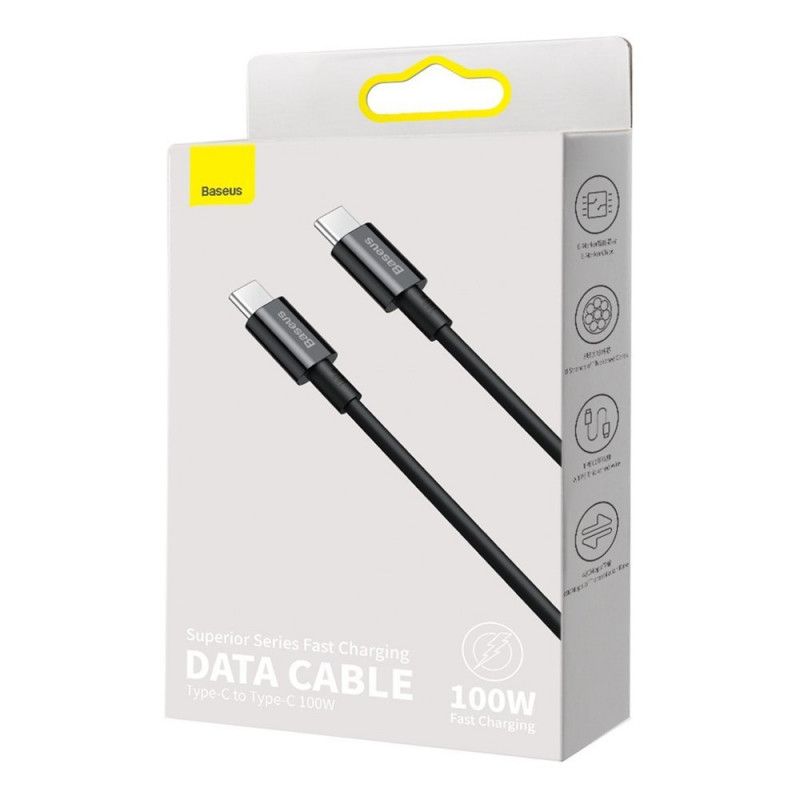 Baseus Superior USB-C - USB-C Cable 2m Black