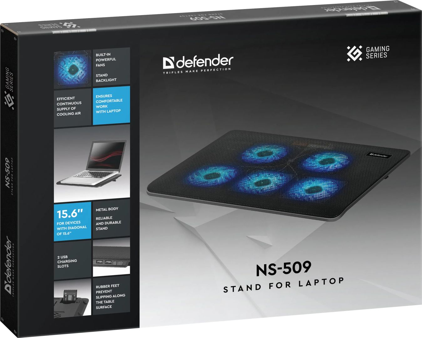Defender NS-509 15,6" Notebook Cooler Black