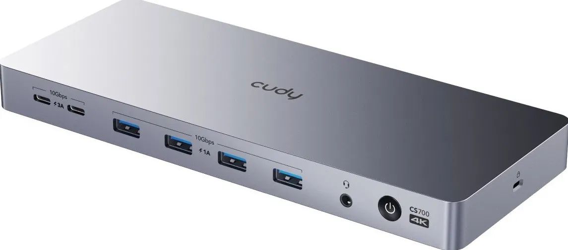 Cudy 13-In-1 USB-C Dual 4K Docking Station Silver