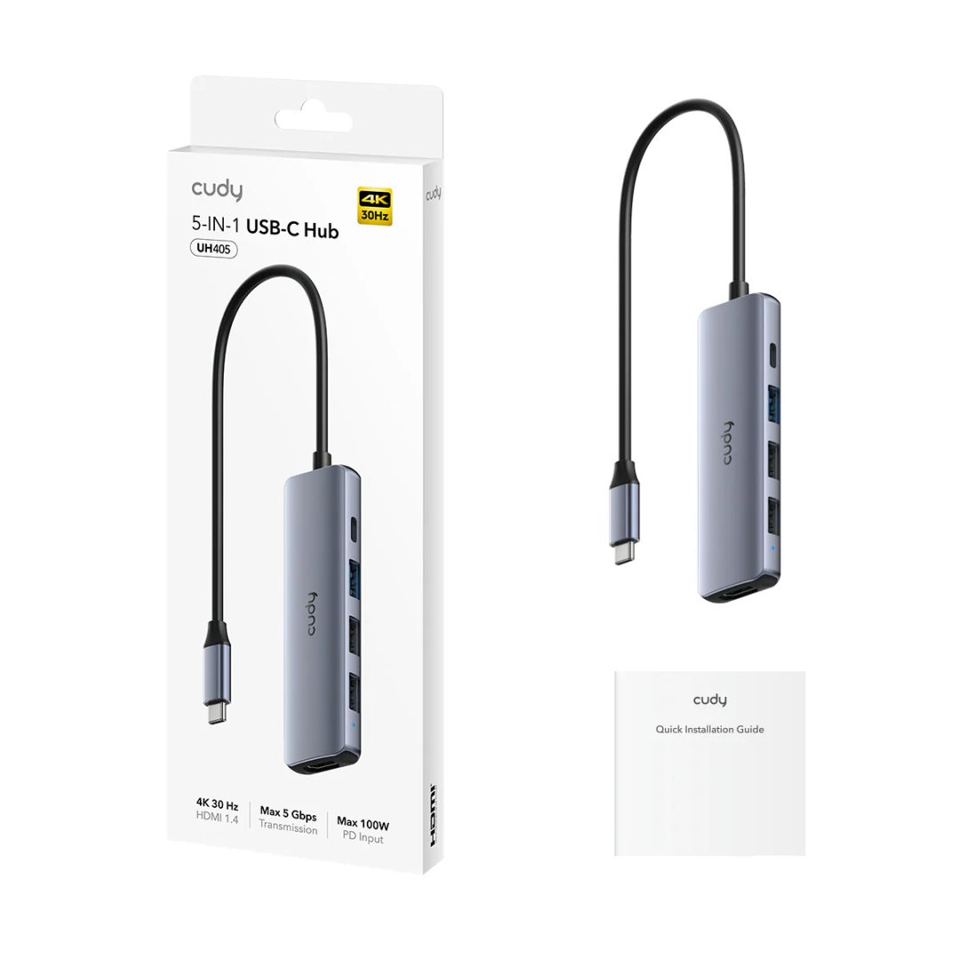 Cudy 5-IN-1 4K HDMI Docking Station Silver