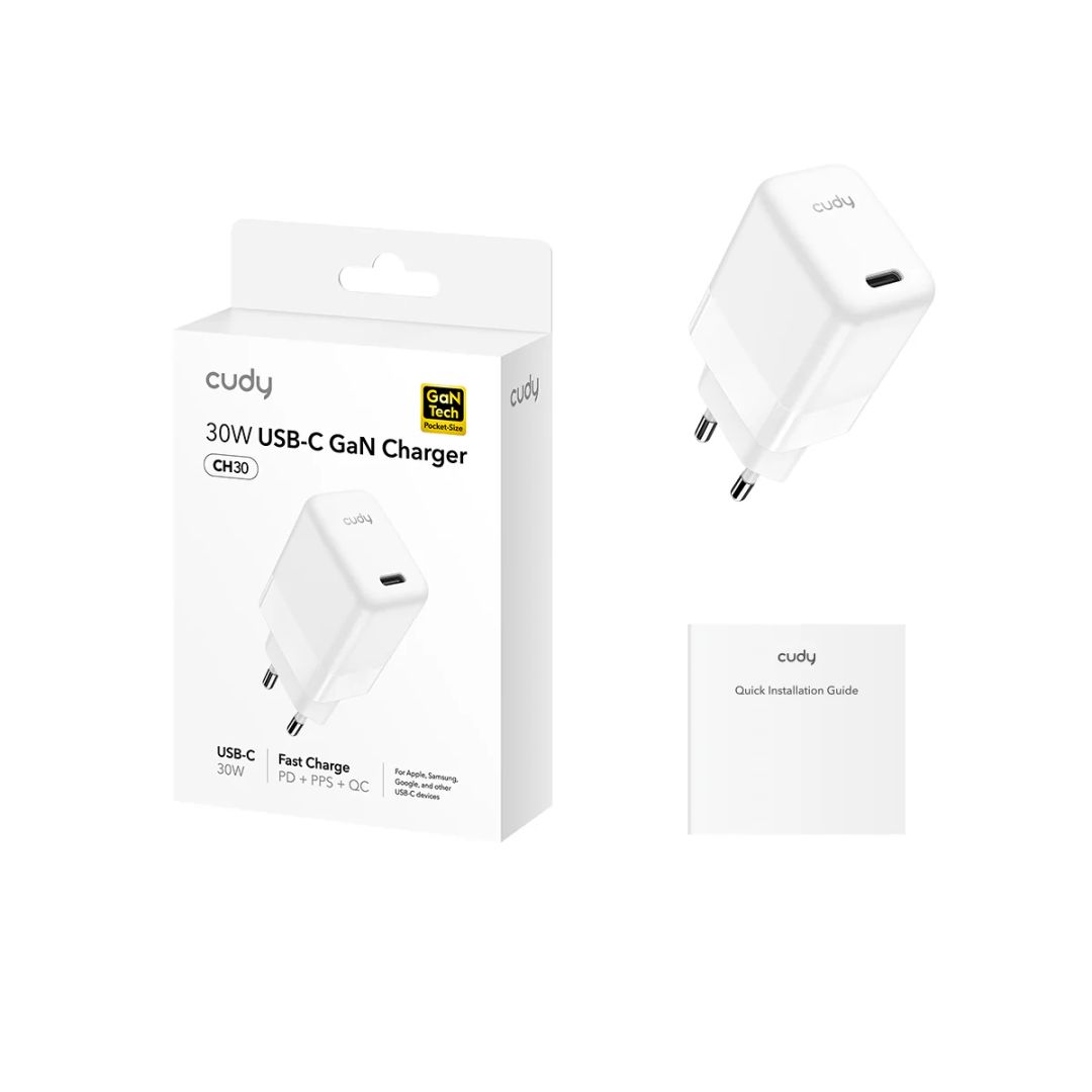 Cudy 30W USB-C Charger White