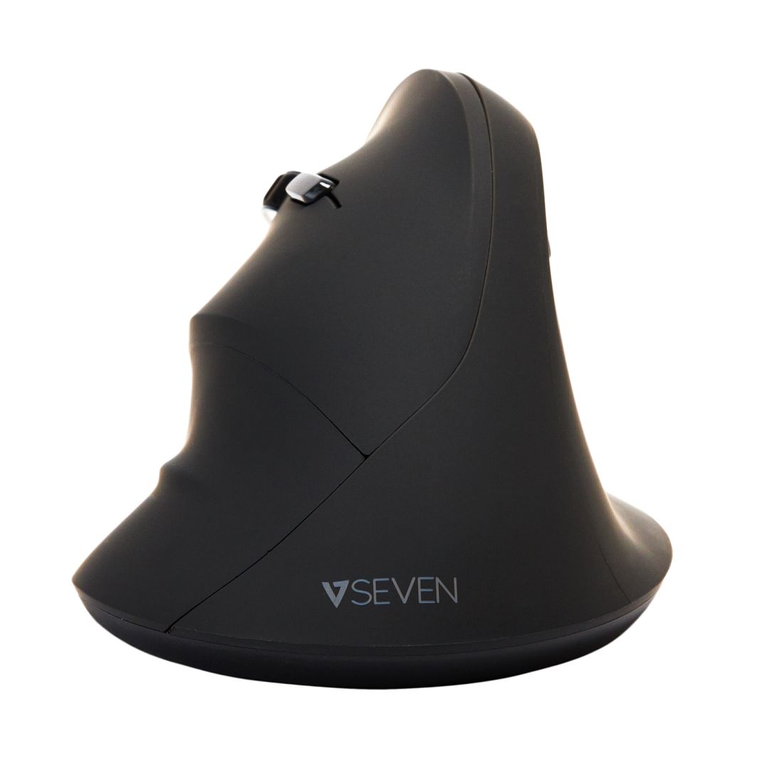 V7 MW400L Left Hand 2.4Ghz Vertical Ergonomic Mouse Black