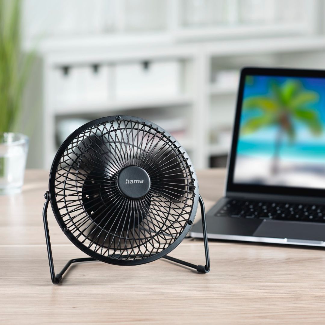 Hama USB Desk Fan 15cm Black
