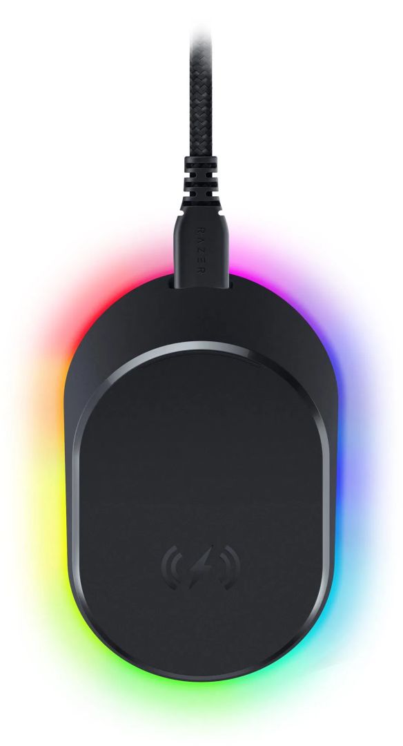 Razer Chroma Mouse Dock Pro + Wireless Charging Puck Bundle Black