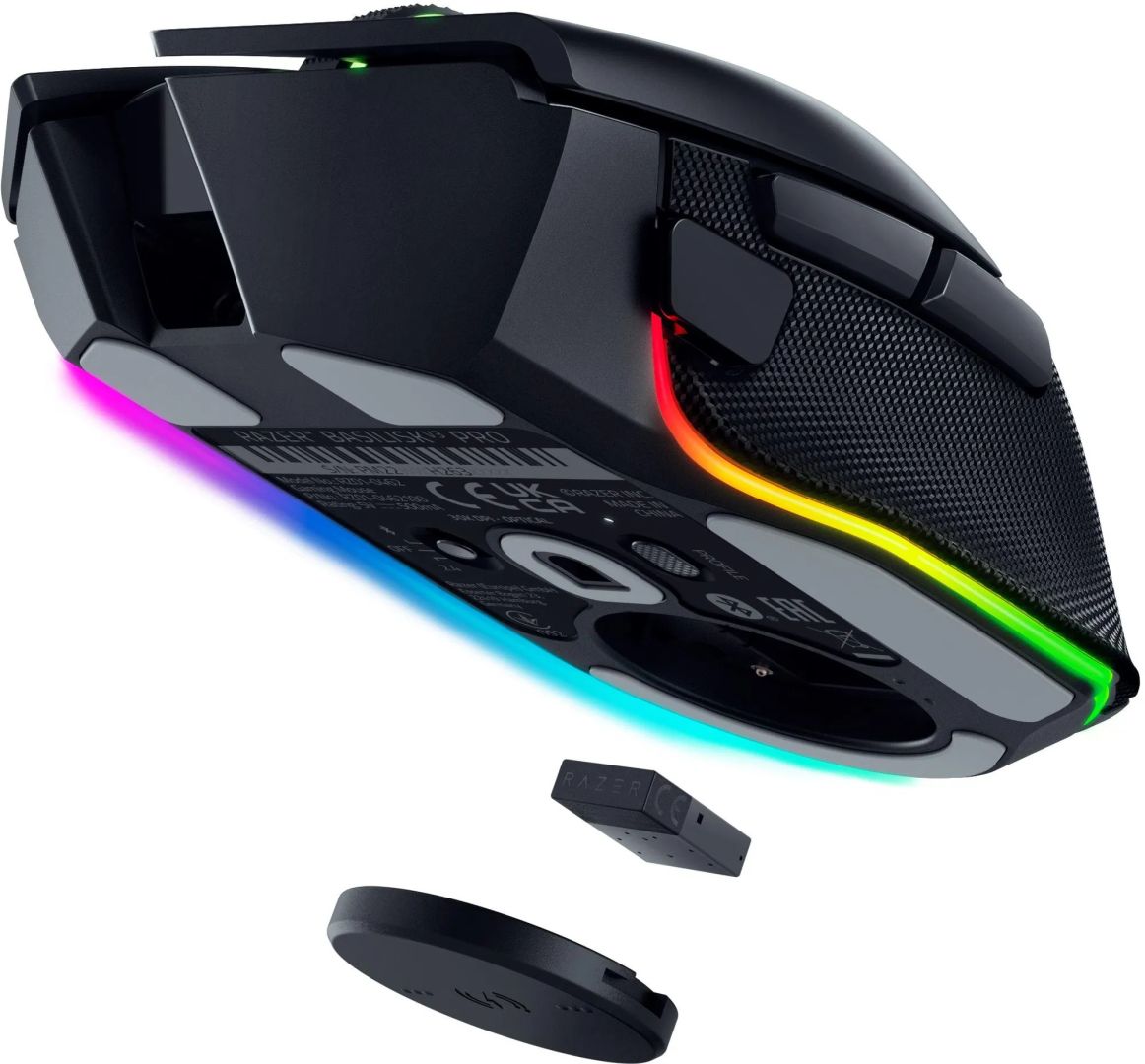 Razer Chroma Mouse Dock Pro + Wireless Charging Puck Bundle Black