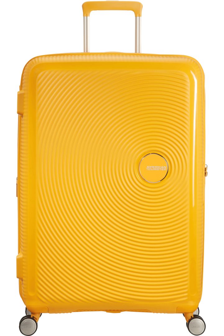 American Tourister Soundbox Large Suitcase Golden Yellow