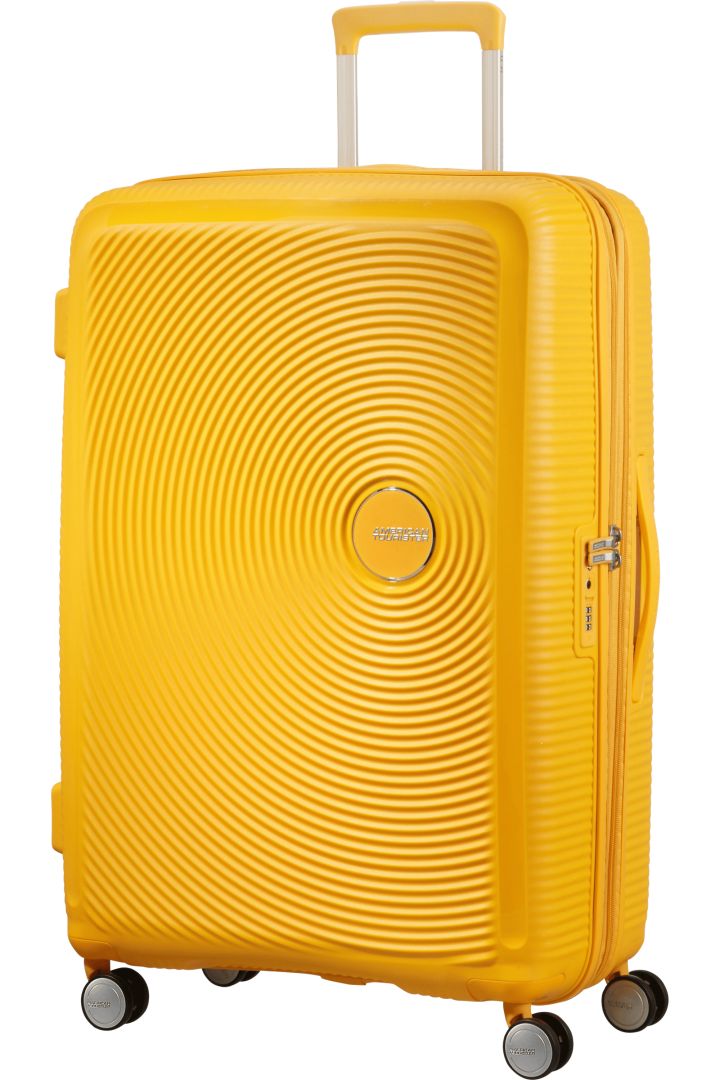 American Tourister Soundbox Large Suitcase Golden Yellow