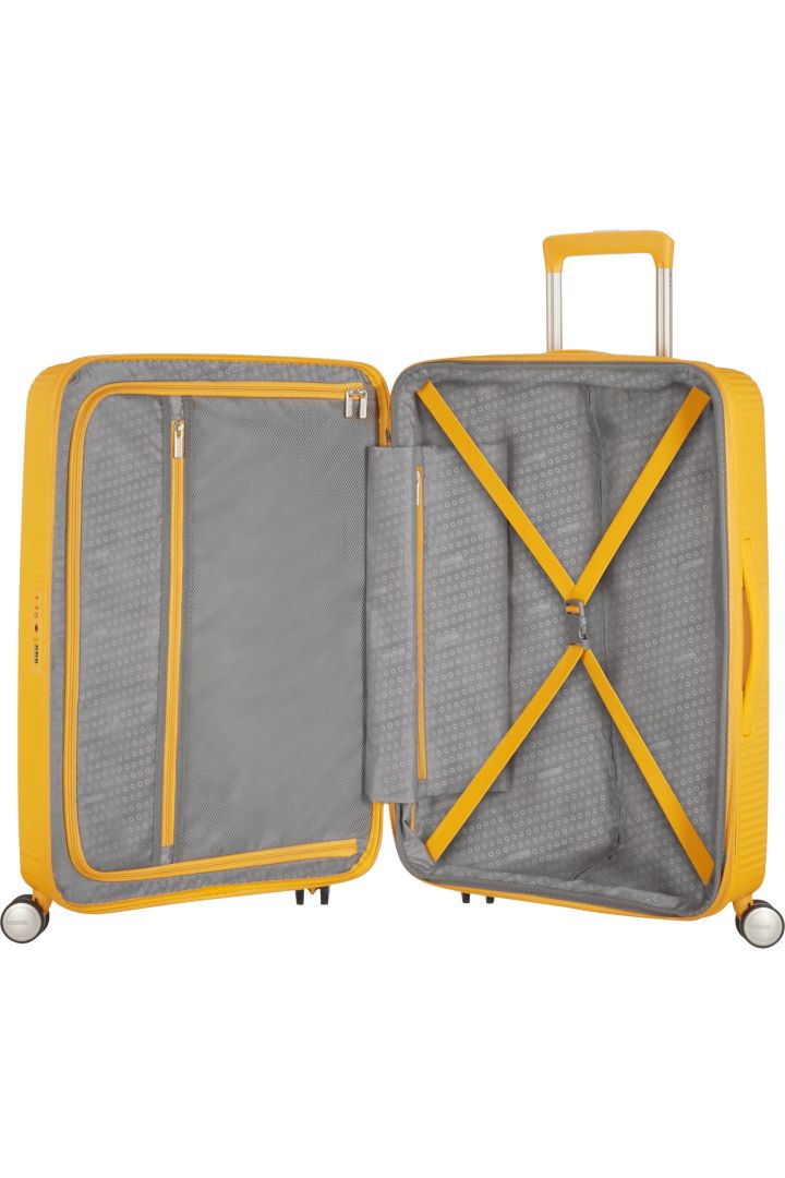 American Tourister Soundbox Large Suitcase Golden Yellow