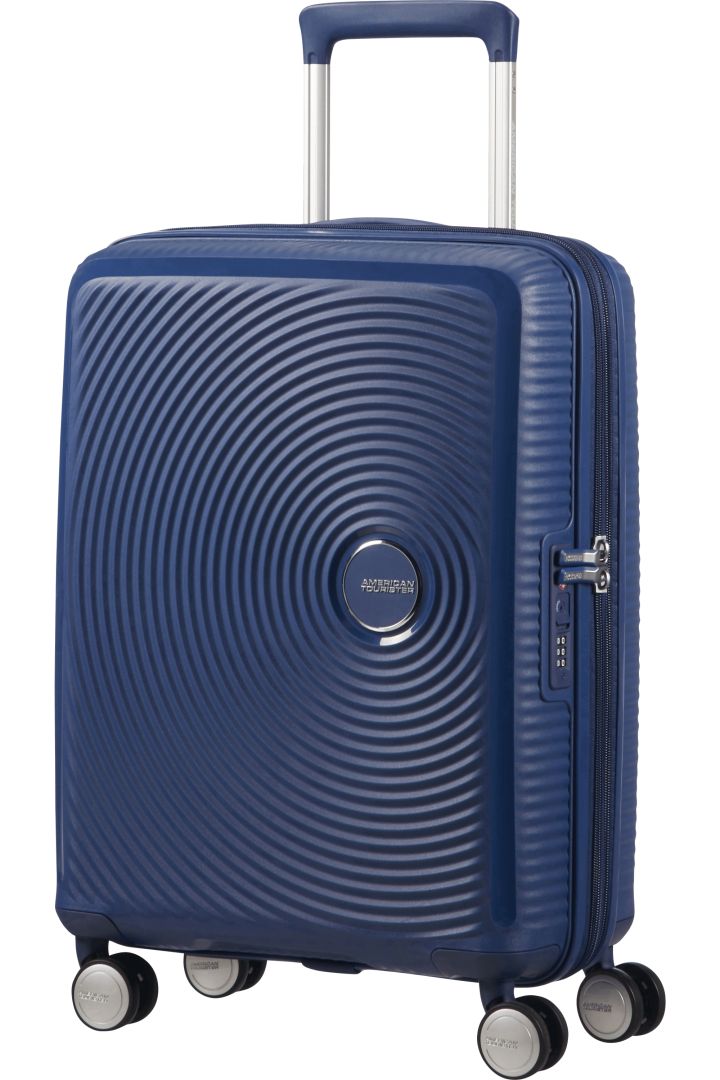 American Tourister Soundbox Spinner Expandable Suitcase Hard Navy