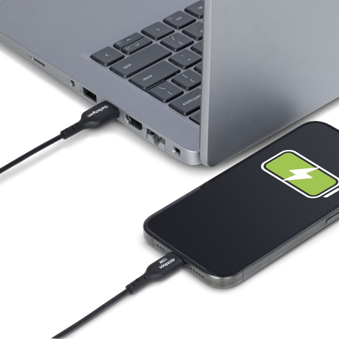 Startech USB-A to USB-C Charging Cable 1m Black