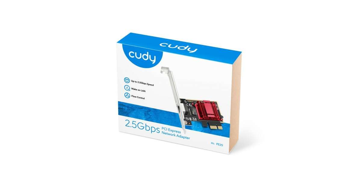 Cudy 2.5Gbps PCI-E Ethernet Adapter