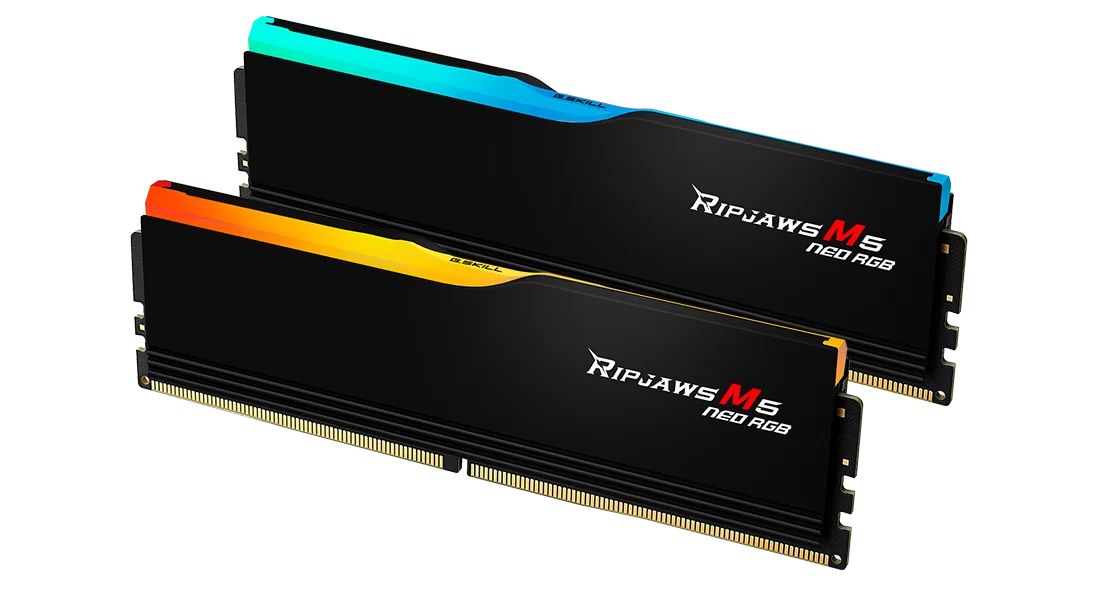 G.SKILL 96GB DDR5 6000MHz Kit(2x48GB) Ripjaws M5 Neo RGB Black