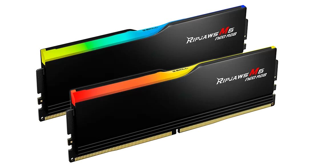 G.SKILL 96GB DDR5 6000MHz Kit(2x48GB) Ripjaws M5 Neo RGB Black