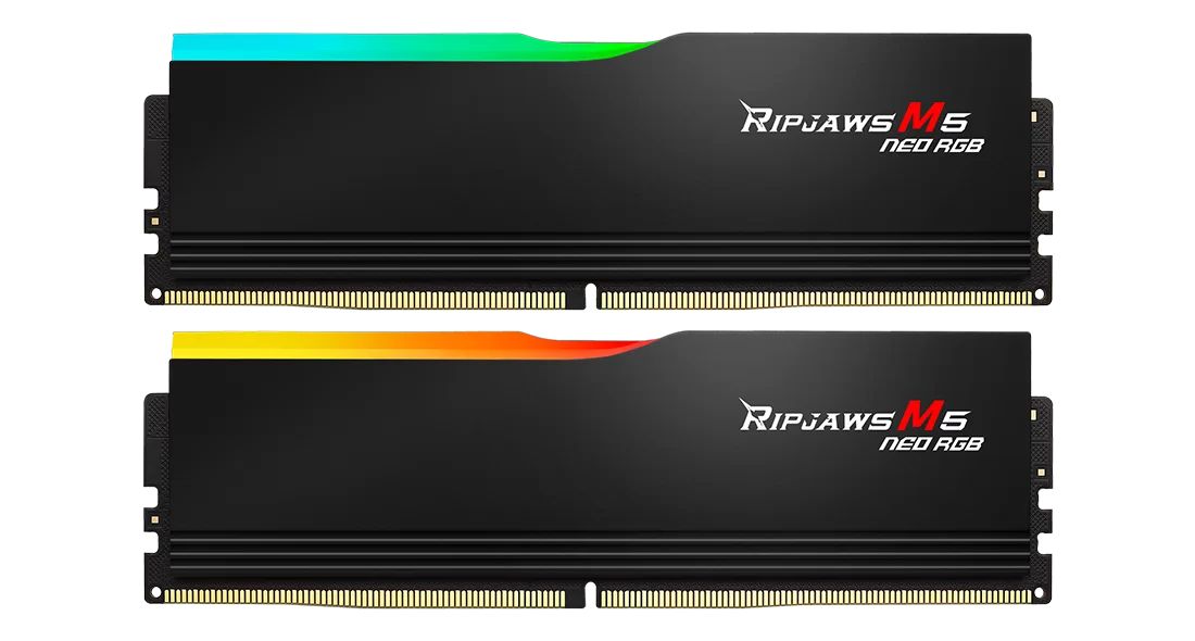 G.SKILL 96GB DDR5 6000MHz Kit(2x48GB) Ripjaws M5 Neo RGB Black