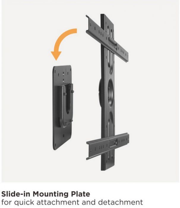 EQuip 37"-80" Universal Rotating TV Wall Bracket