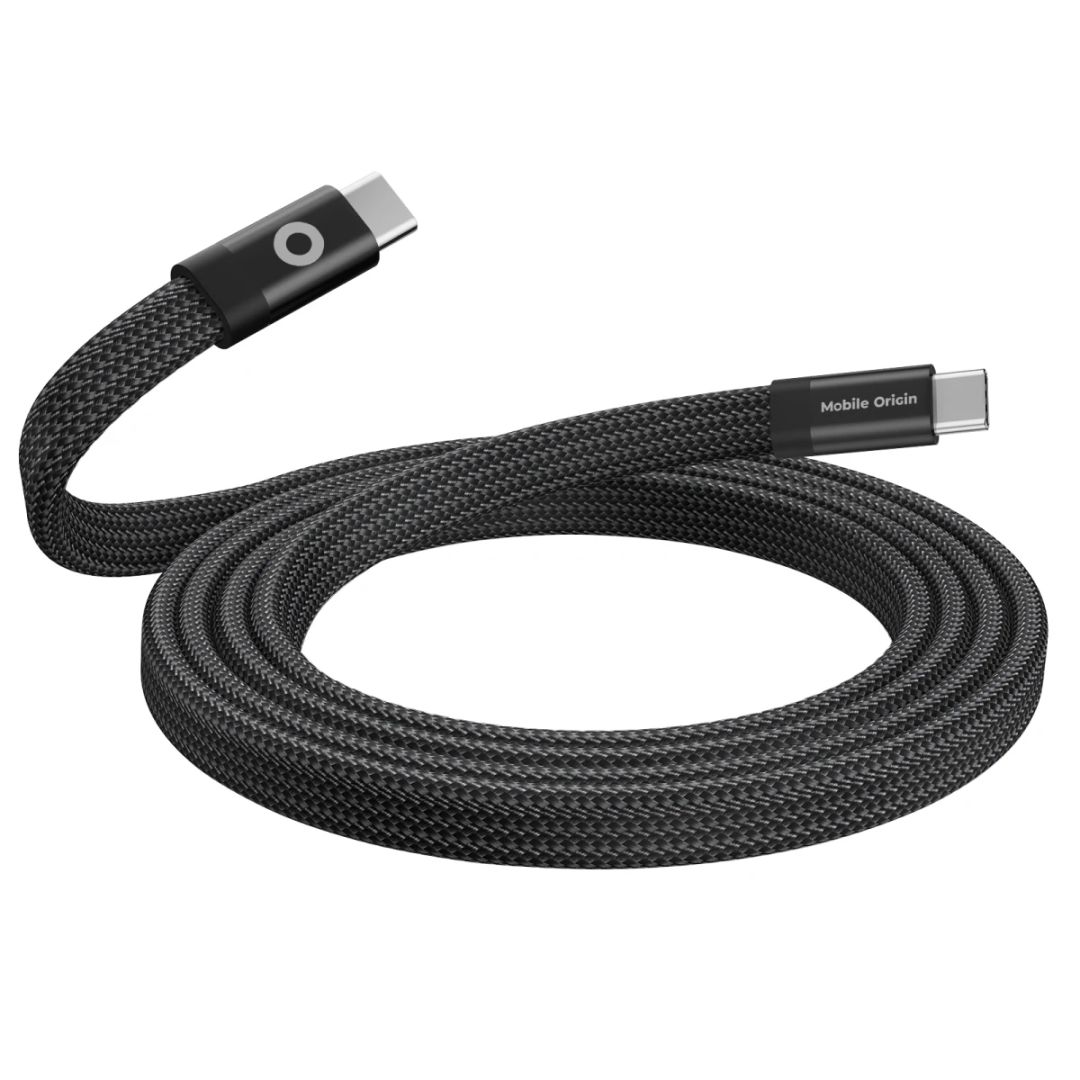 Mobile Origin Magnetic Flat Patented Original Cable USB-C to USB-C 1m Black