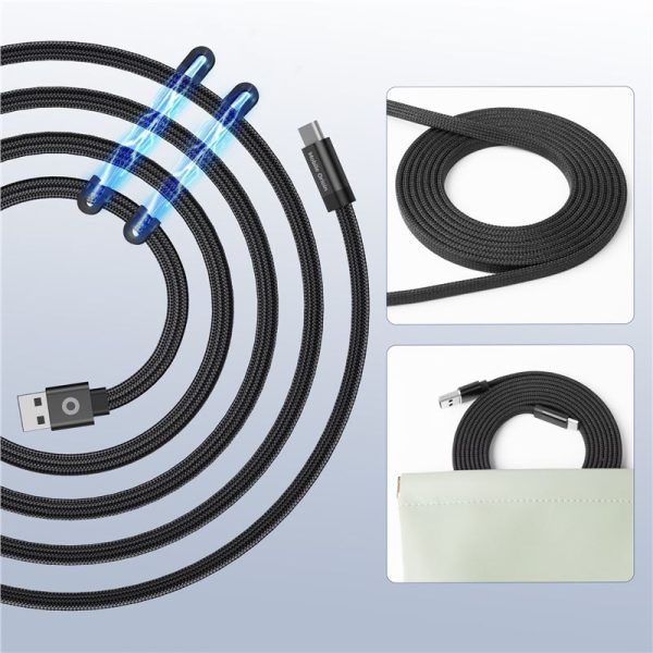 Mobile Origin Magnetic Patented Original Cable USB-A to USB-C 1m Black