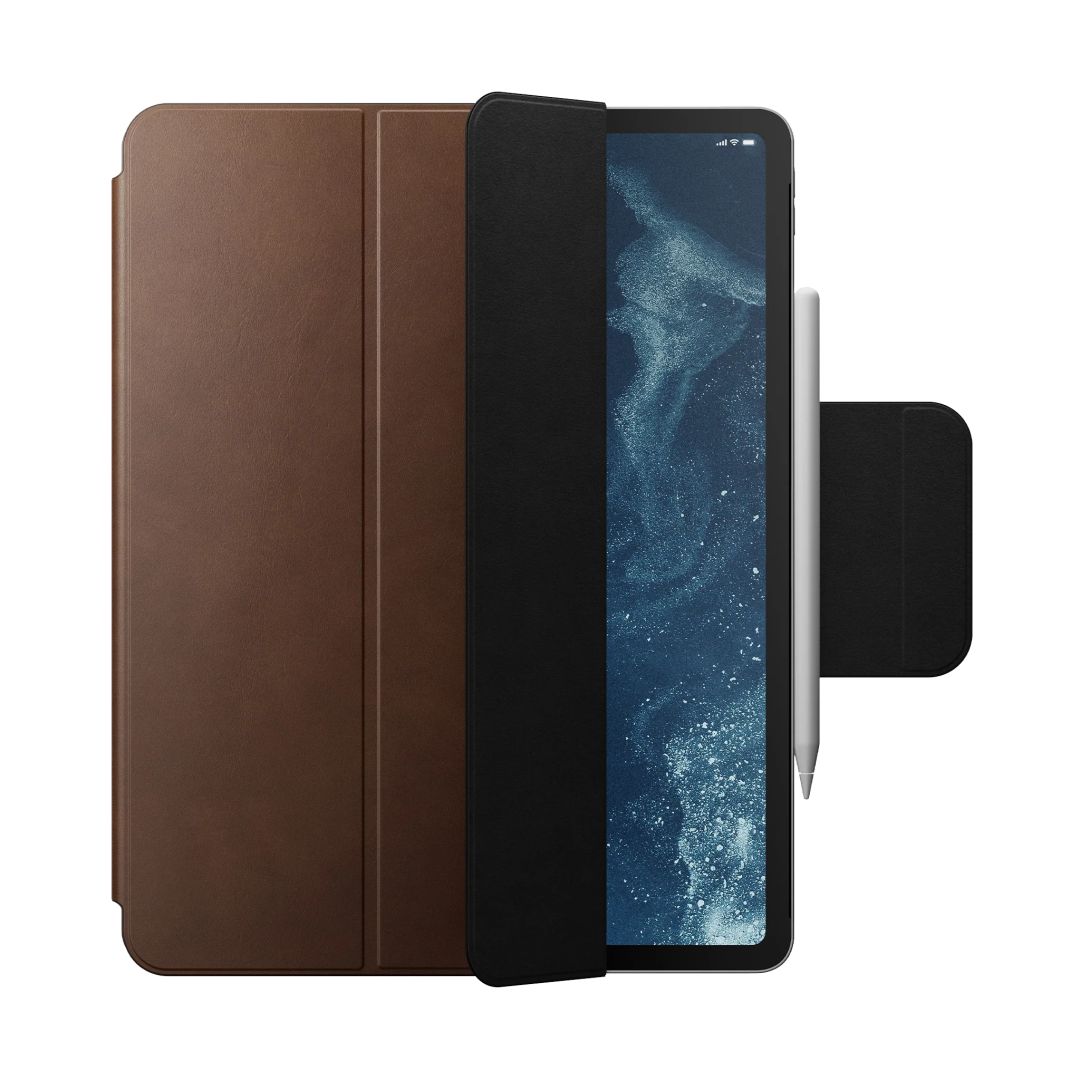 Nomad Leather Folio Plus iPad Pro 12.9" (2022/2021/2020/2018) iPad Air 13" (M2) Brown