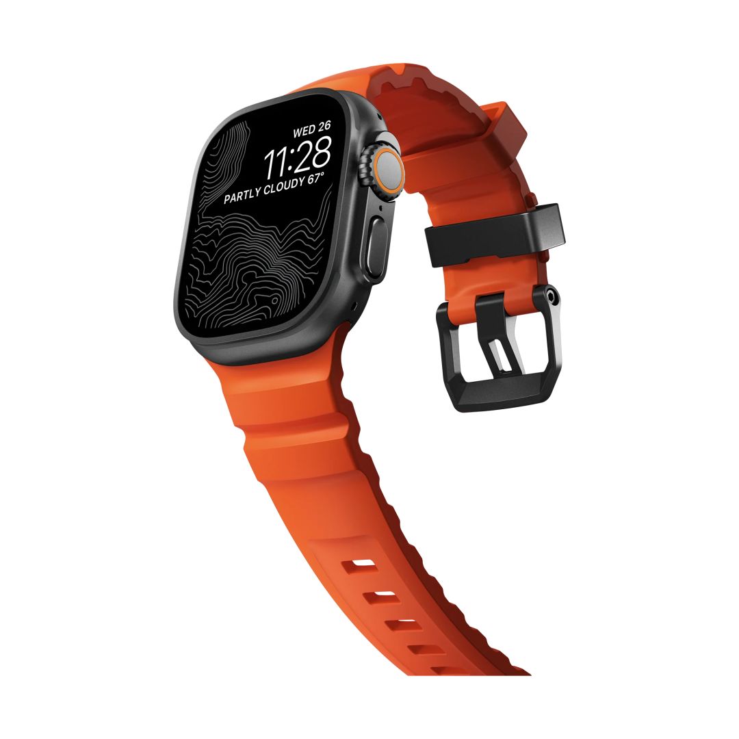 Nomad Rocky Point Band AW 49/45/44/42mm Black/Magma