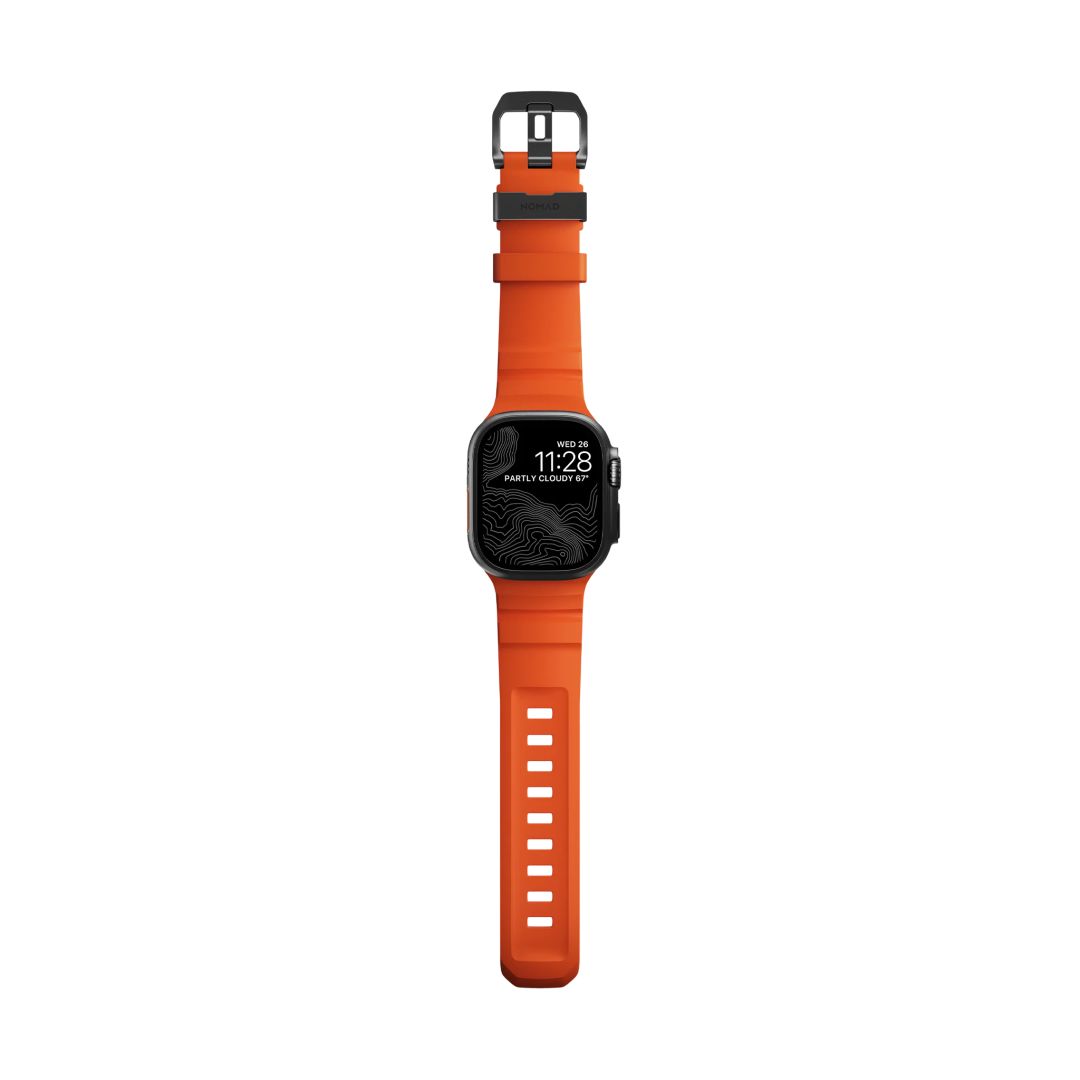 Nomad Rocky Point Band AW 49/45/44/42mm Black/Magma