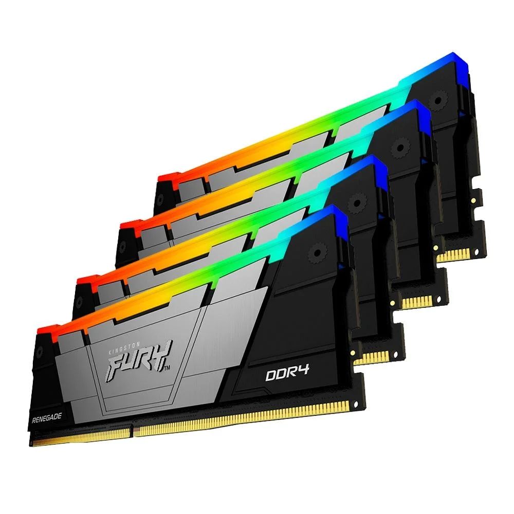 Kingston 64GB DDR4 3200MHz Kit(4x16GB) Fury Renegade RGB Black