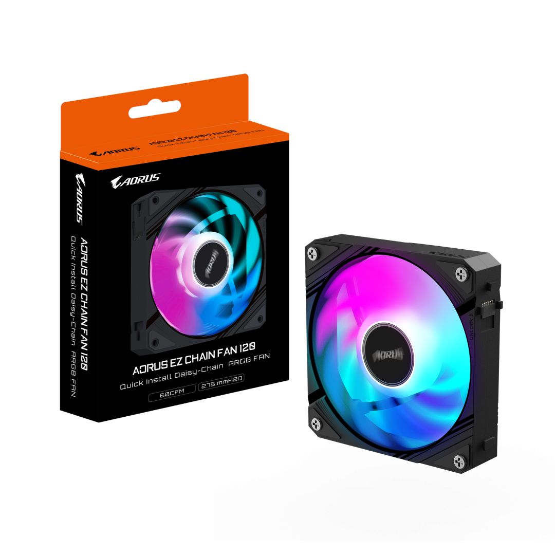 Gigabyte Aorus EZ Chain Fan 120 Black