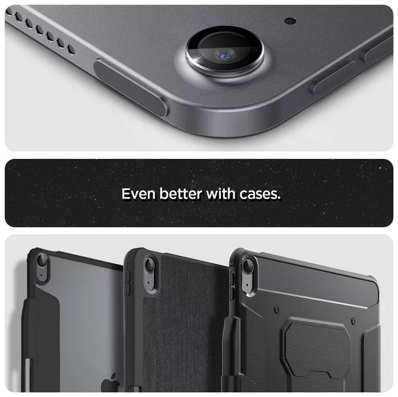 Spigen Glass tR EZ Fit Optik Pro 2 Pack iPad Air 13" 2024 / iPad Air 11" 2024 Space Gray