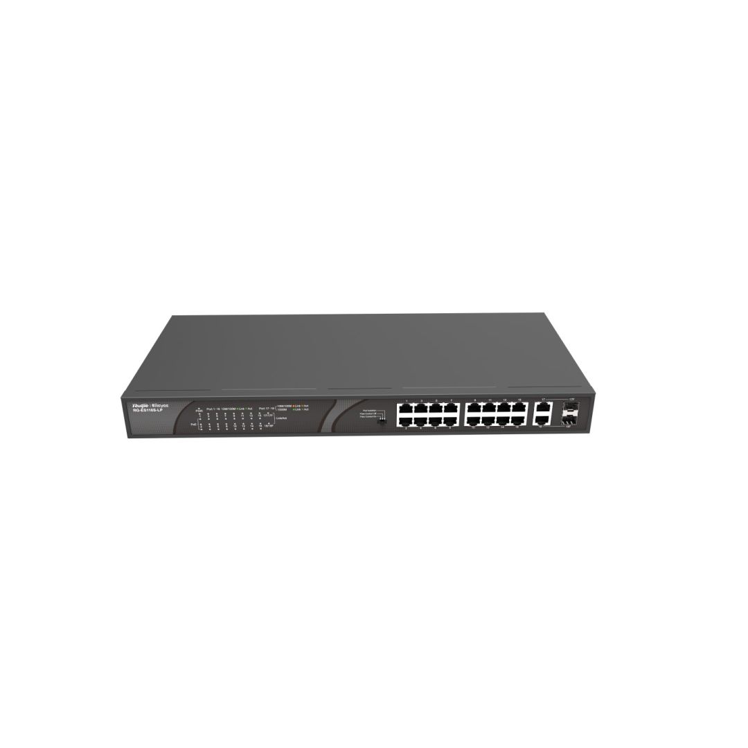 Reyee RG-ES118S-LP 16-port 10/100Mbps Desktop Unmanaged Switch