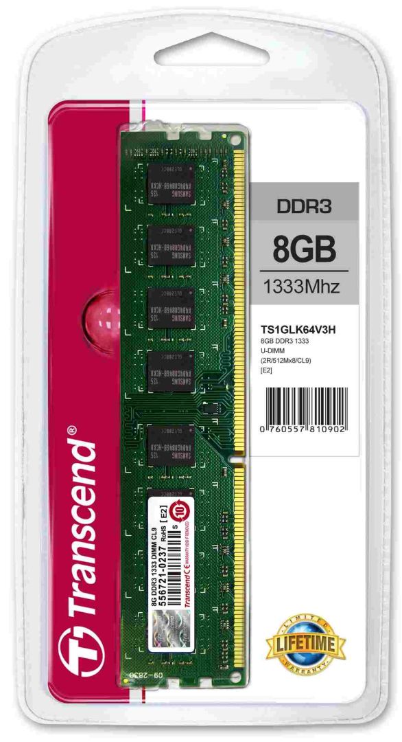 Transcend 8GB DDR3 1333MHz