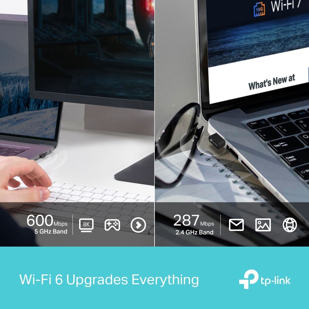 TP-Link Archer TX10UB Nano AX900 Nano Wi-Fi 6 Bluetooth 5.3 USB Adapter