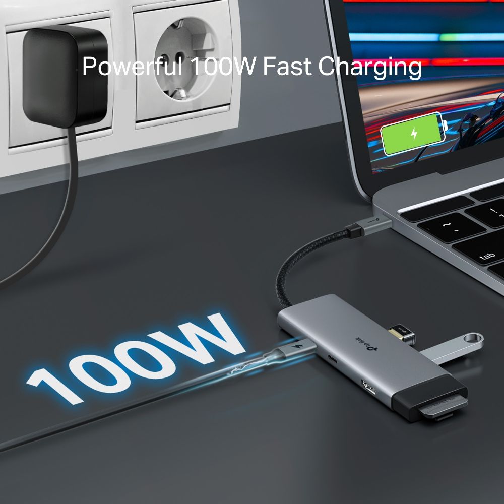 TP-Link UH7020C USB Type-C 7-Port Hub Silver