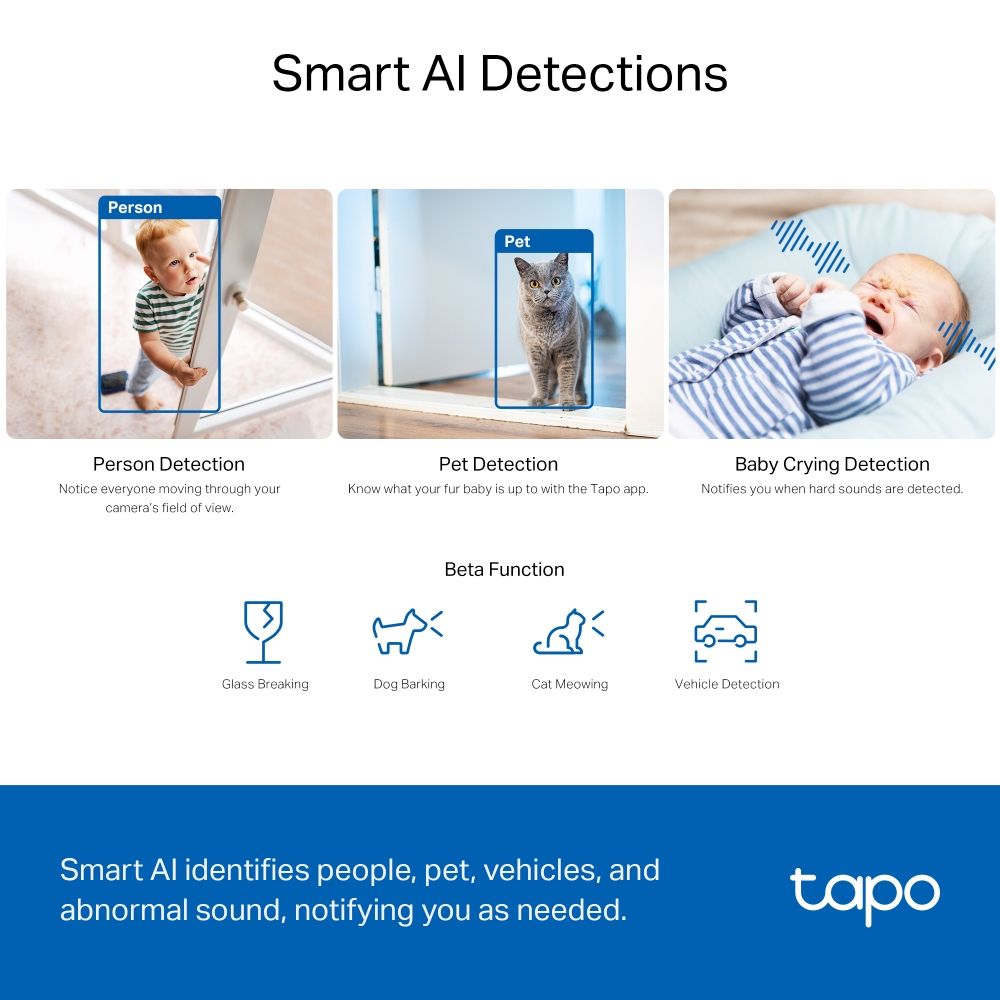TP-Link Tapo C230 Pan/Tilt AI Home Security Wi-Fi Camera